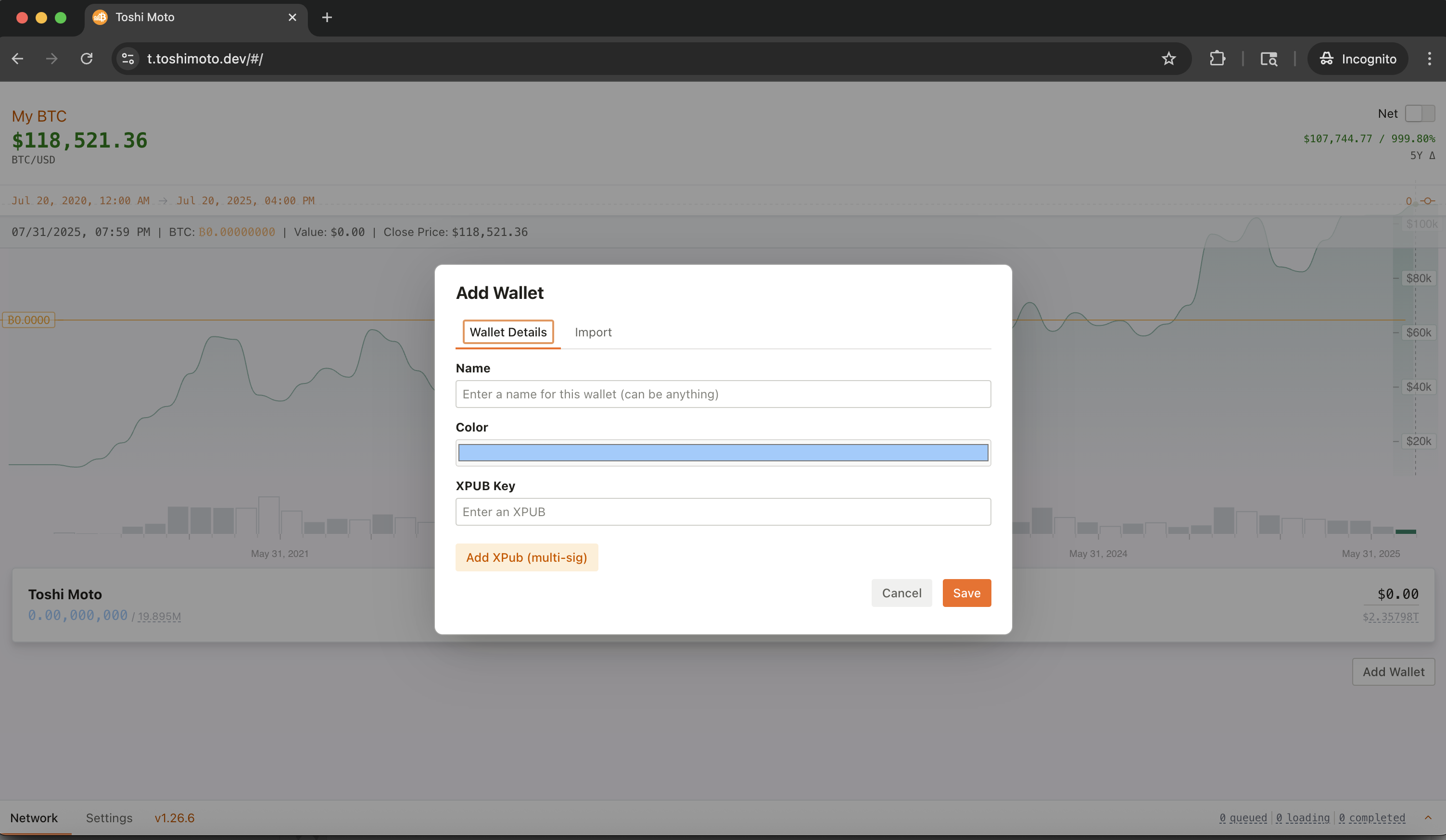Add Wallet
